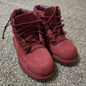 Toddler Red Timberland Boots – Size 7